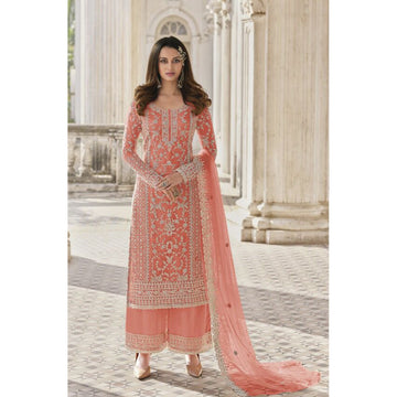 Orange Color Eid Ramadan Festival Special Beautiful Salwar Kameez Plazzo Suits