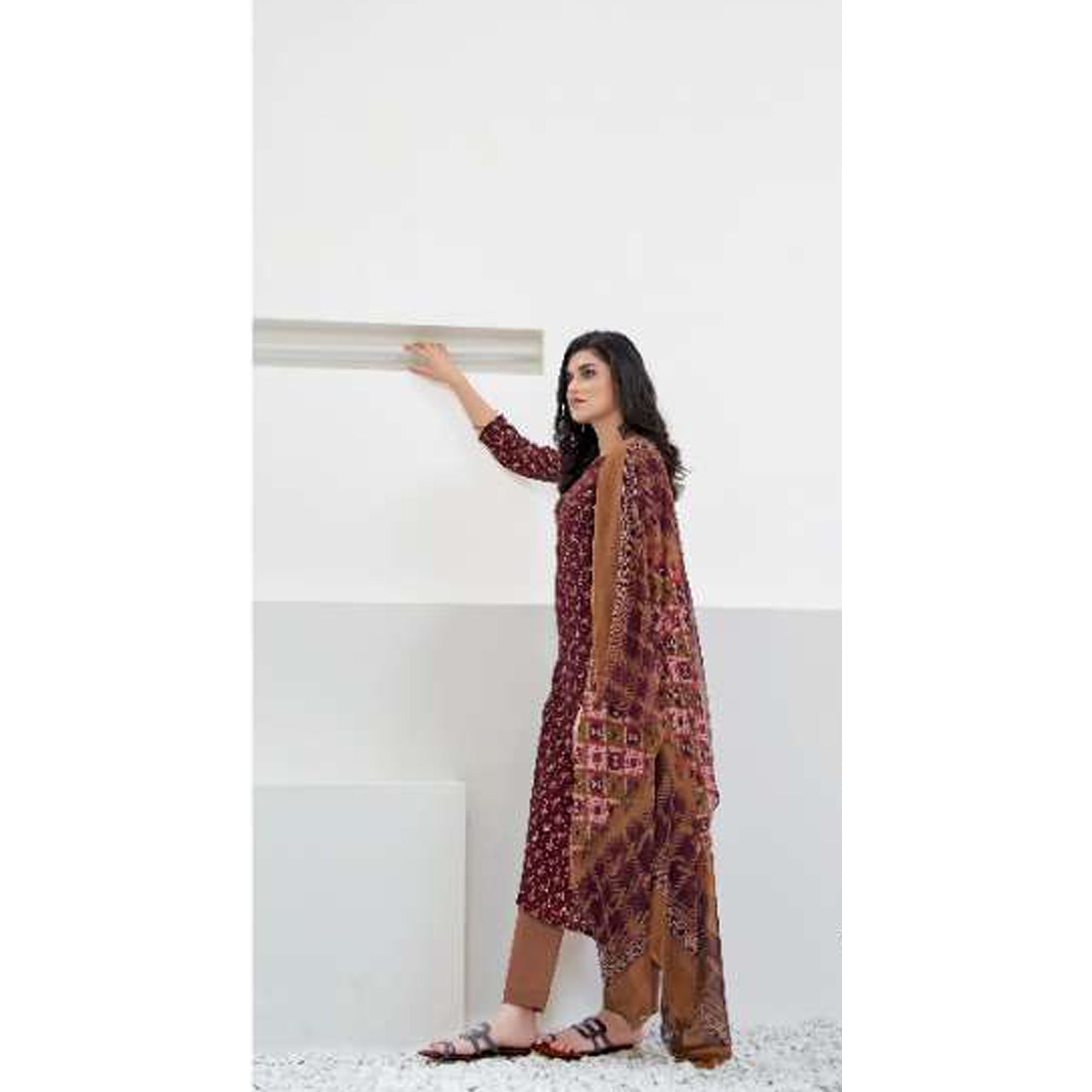 Regular Wear Women's Salwar Kameez Suits Cotton Fabric Trouser Pant Dress