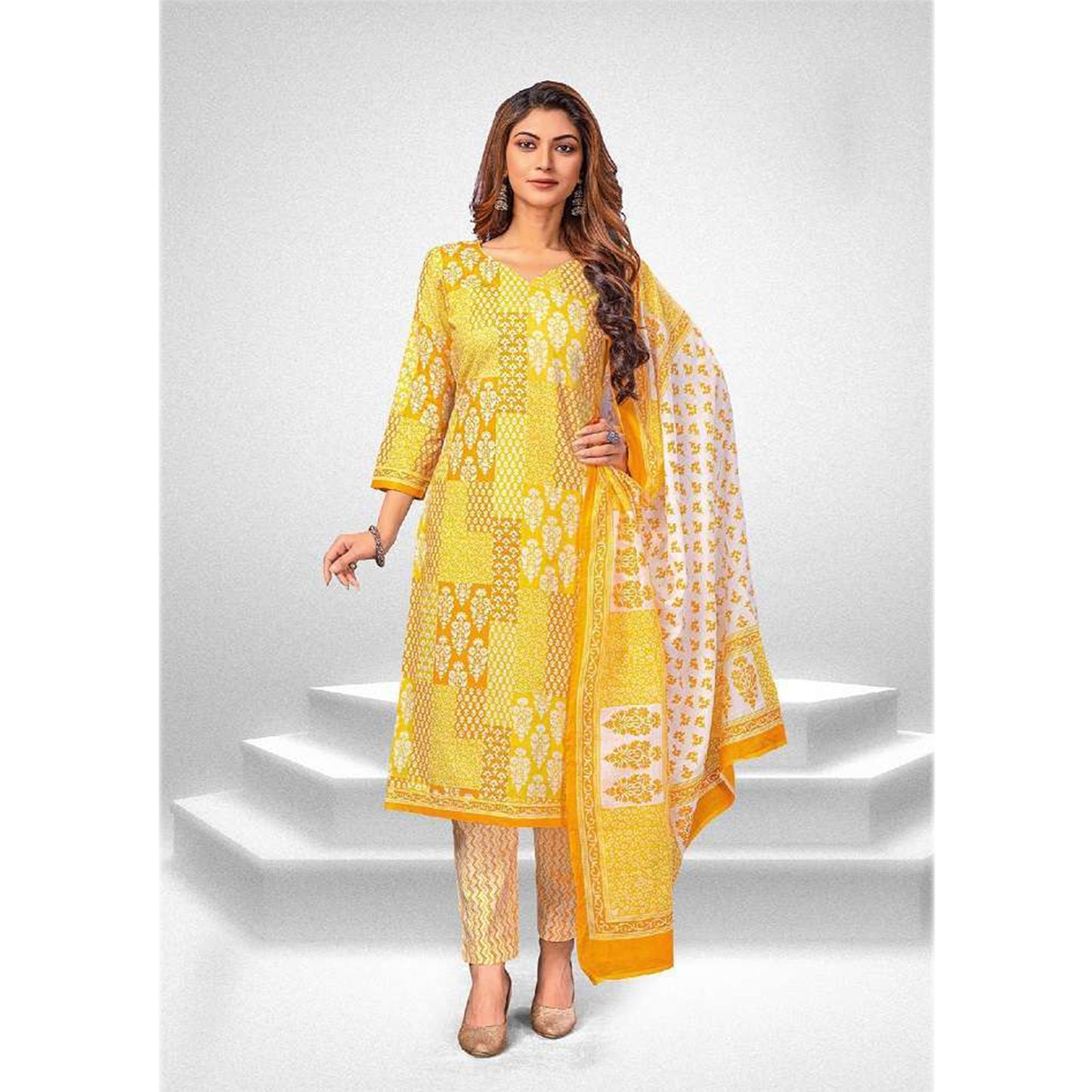 Gorgeous Designer Pure Cotton Printed Digital Printed Salwar Kameez Plazzo Pant Suits