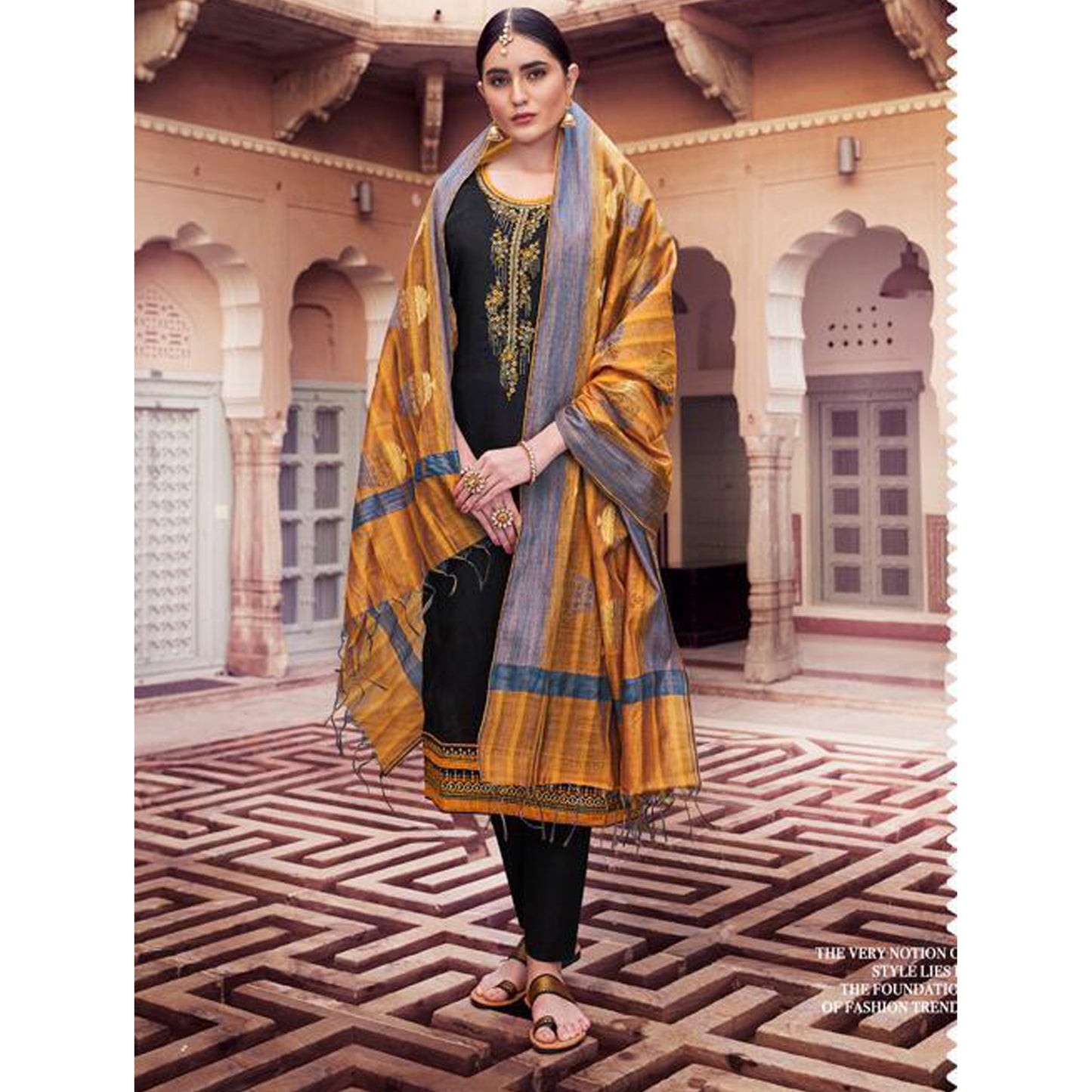 Eid Special Designer Banarasi Silk Cotton Fabric Salwar Kameez Suits