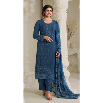 Eid Special Indian Pakistani Designer Georgette Fabric Shalwar Kameez Plazzo Pant Suits