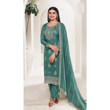 Wedding Function Wear Embroidery Work Salwar Kameez Palazzo - Pant Suits