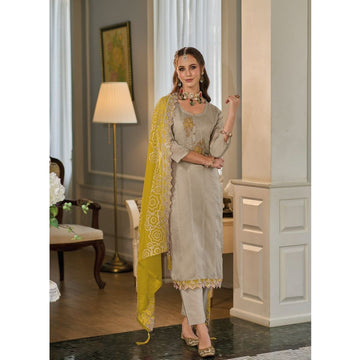 Exclusive Designer Ready to Wear Organza Embroidery Work Salwar Kameez Pant Suit