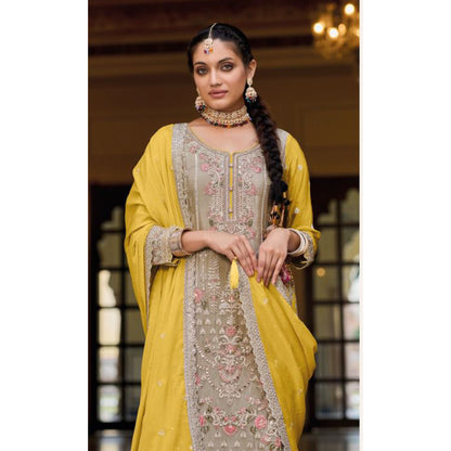 Eid Ramdan Wear Heavy Embroidery Work Stitched Designer Shalwar Kameez Plazzo Suits