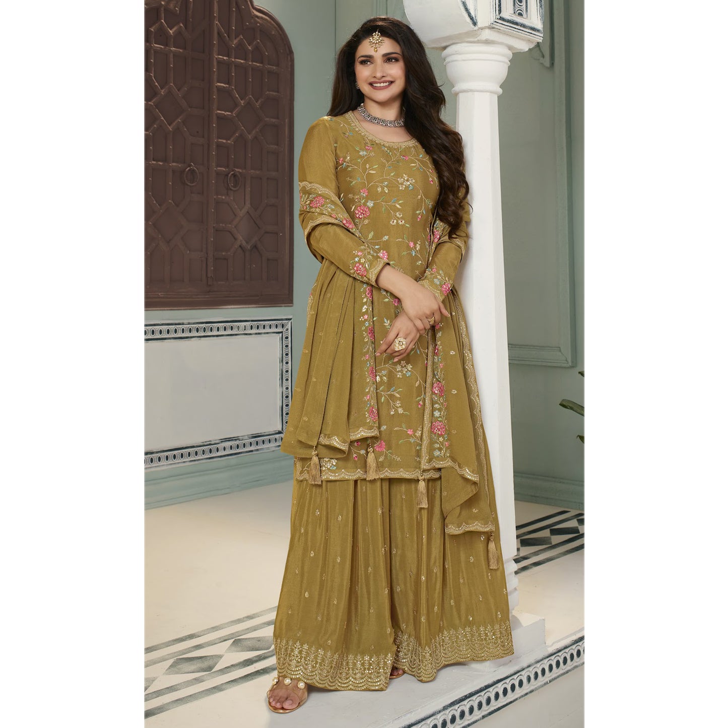 Ready to Wear Salwar Kameez Plazzo Suits Plus Sizes Wedding Reception Party Wear Dress