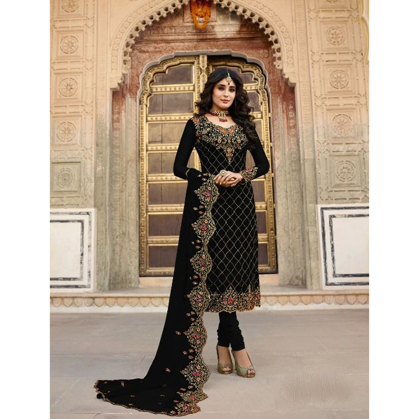 Wedding Functions Wear Designer Churidar Salwar Kameez Suits