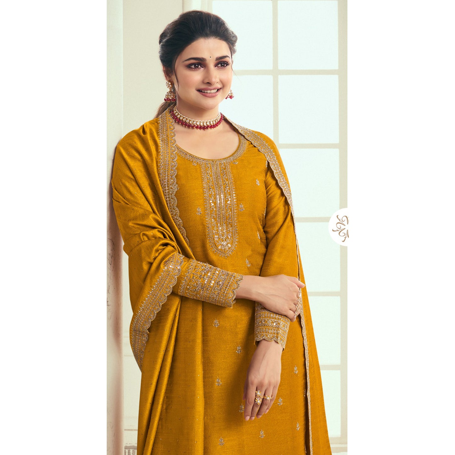 Pakistani Indian Women's Wear Salwar Kameez Dress Embroidery Worked Heavy Plazzo Suits