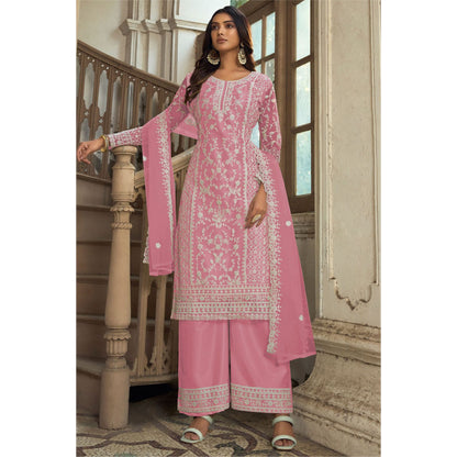 Trending Heavy Design Butterfly Net With Embroidery Work Salwar Kameez Plazzo Suits