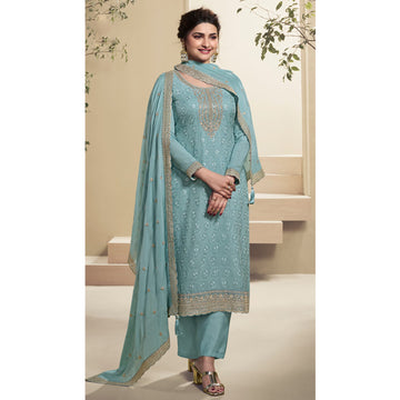 Santoon Embroidery Work Festival Wear Salwar Kameez Pant Suits