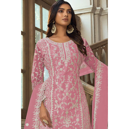 Trending Heavy Design Butterfly Net With Embroidery Work Salwar Kameez Plazzo Suits