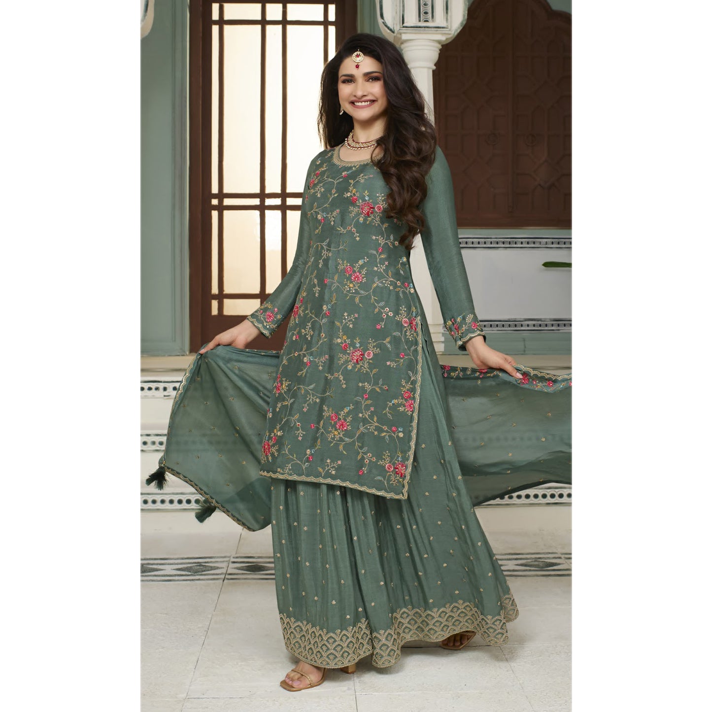 Ready to Wear Salwar Kameez Plazzo Suits Plus Sizes Wedding Reception Party Wear Dress