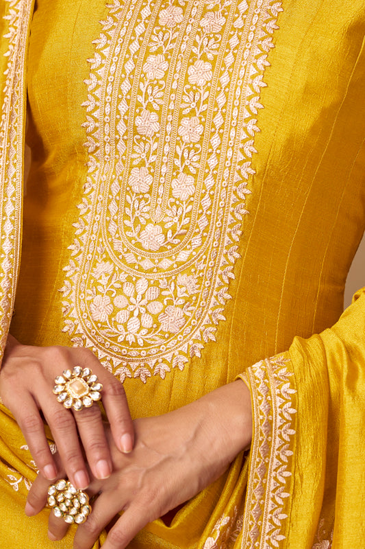 Haldi Ceremony Anarkali Evening Gowns for Wedding Celebrations