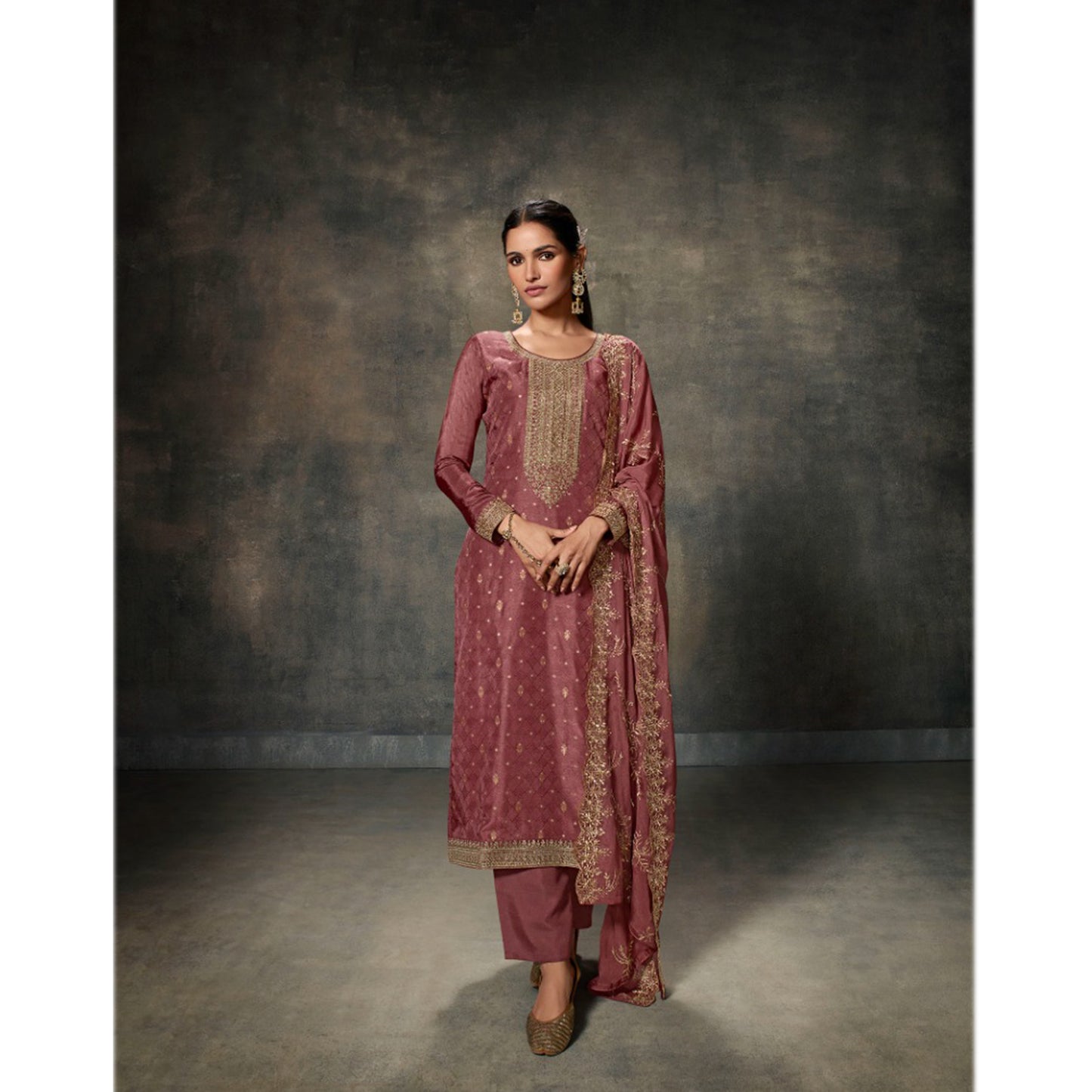 Indian Wedding Party Design Heavy Embroidery Work Salwar Kameez Pant Suits