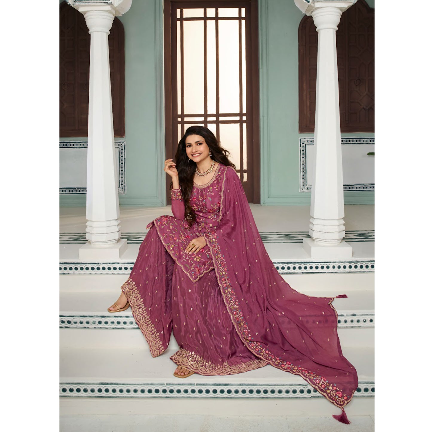 Ready to Wear Salwar Kameez Plazzo Suits Plus Sizes Wedding Reception Party Wear Dress