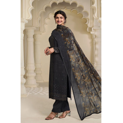 Indian Designer Royal Crepe Fabric Festival Wear Shalwar Kameez Plazzo-Pant Suits