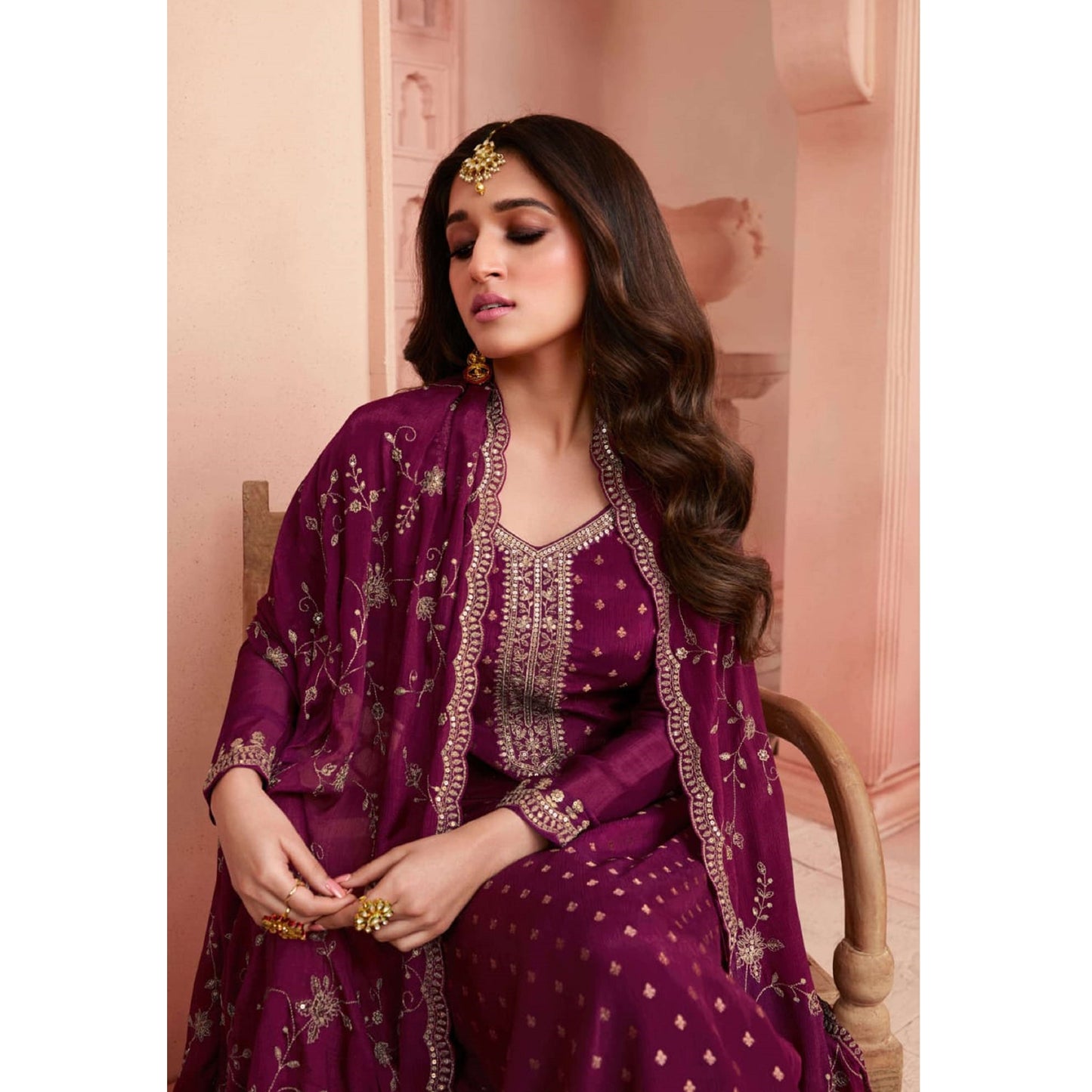 Summar Special Trendy Designer jacquard With Embroidery Work Salwar Kameez-Pant