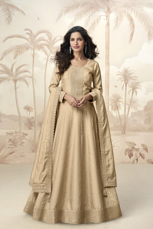 Heavy Embroidery Work Anarkali Gown With Dupatta Online Wear USA