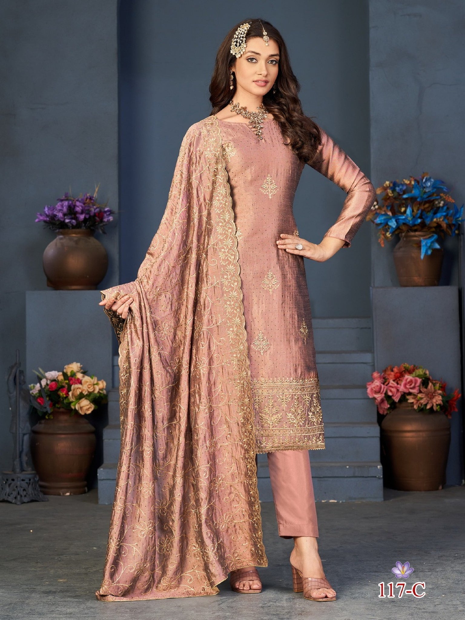 Ethnic Party Wear Ready Made Suits Heavy Embroidery Work Shalwar Kameez Dupatta Dress