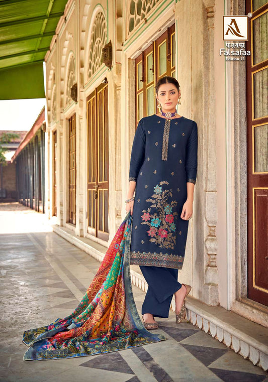 Gorgeous Designer Jacquard & Elegant Hand Work Salwar Kameez Plazzo Pant Suits