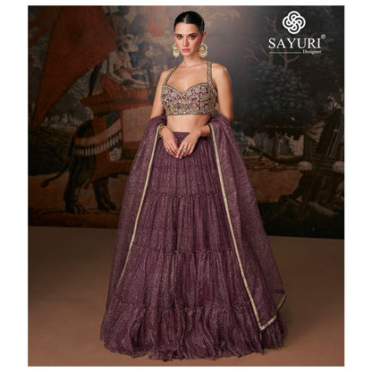 Event Wedding Wear Designer Organza Silk & Heavy Embroidery Work Lehenga Choli Suit