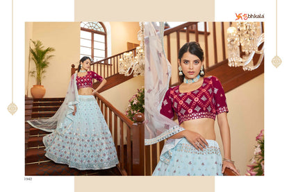 Indian Designer Ready To Wear Lehenga Choli Heavy Embroidery Sequence Work Wedding Wear Skirt