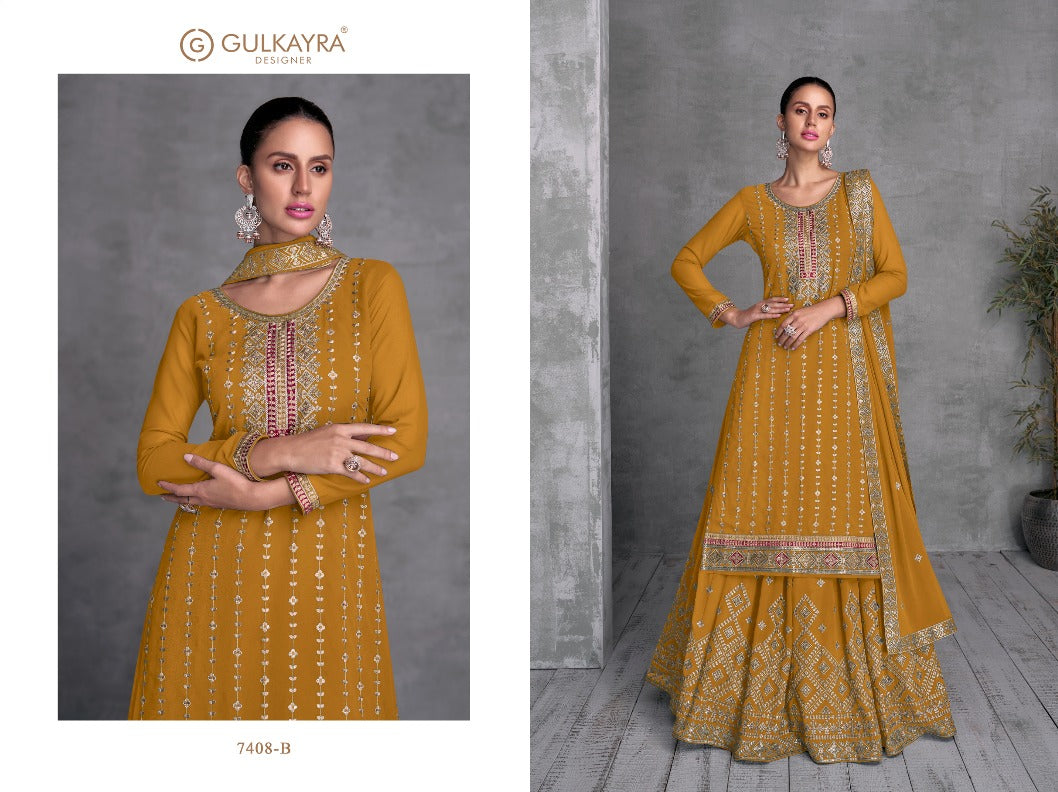 Indian Designer Wedding Wear Salwar Kameez Skirt Suits