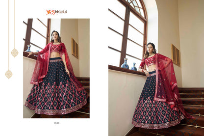 Indian Designer Ready To Wear Lehenga Choli Heavy Embroidery Sequence Work Wedding Wear Skirt