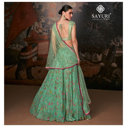 Event Wedding Wear Designer Organza Silk & Heavy Embroidery Work Lehenga Choli Suit