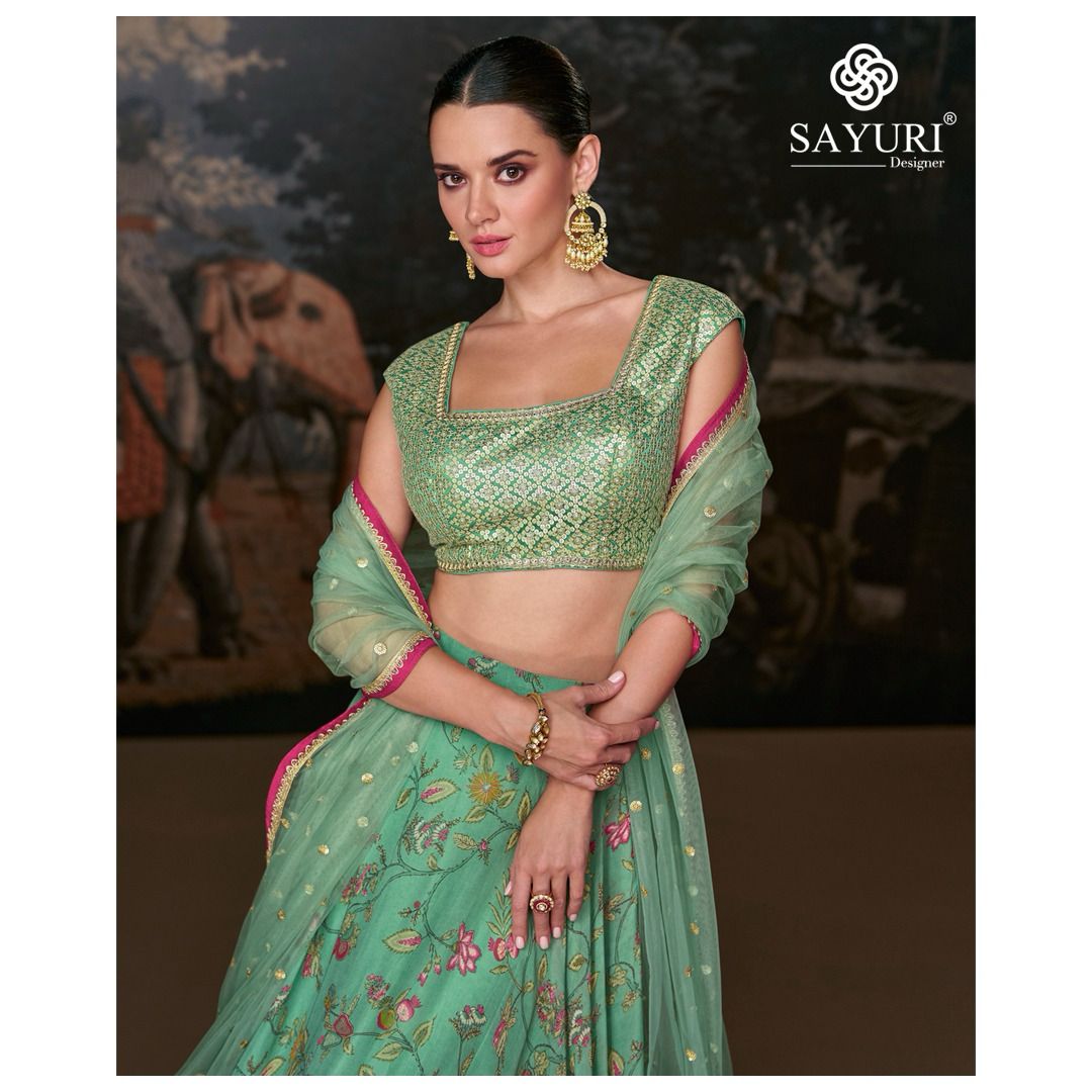 Event Wedding Wear Designer Organza Silk & Heavy Embroidery Work Lehenga Choli Suit