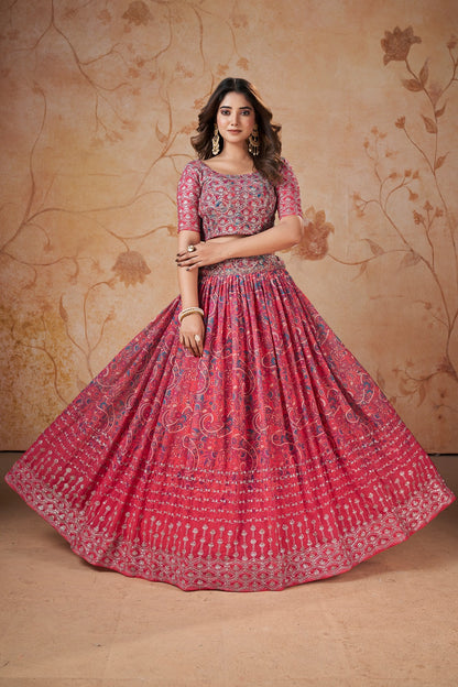 Pakistani Roka Nikah Wear Faux Georgette Event Wear Lehenga Choli