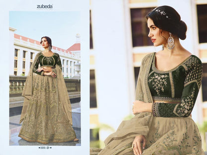 Heavy Embroidery Work & Diamond Work Lehenga Choli Suits With Net Dupatta