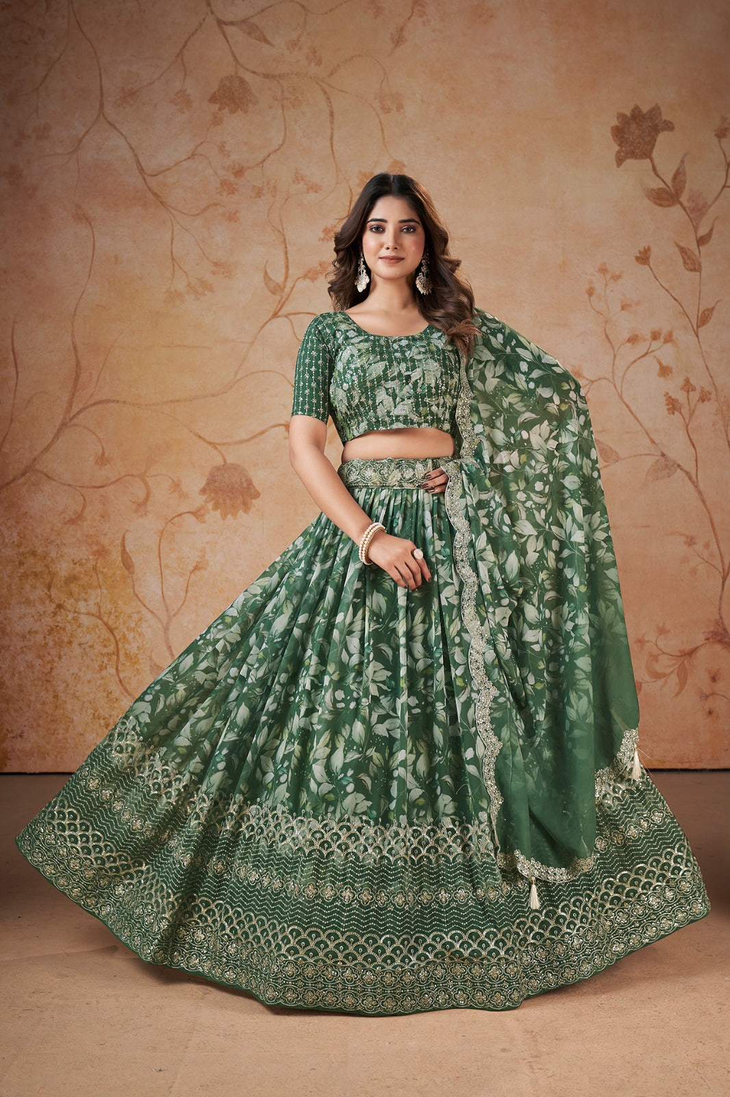 Pakistani Roka Nikah Wear Faux Georgette Event Wear Lehenga Choli