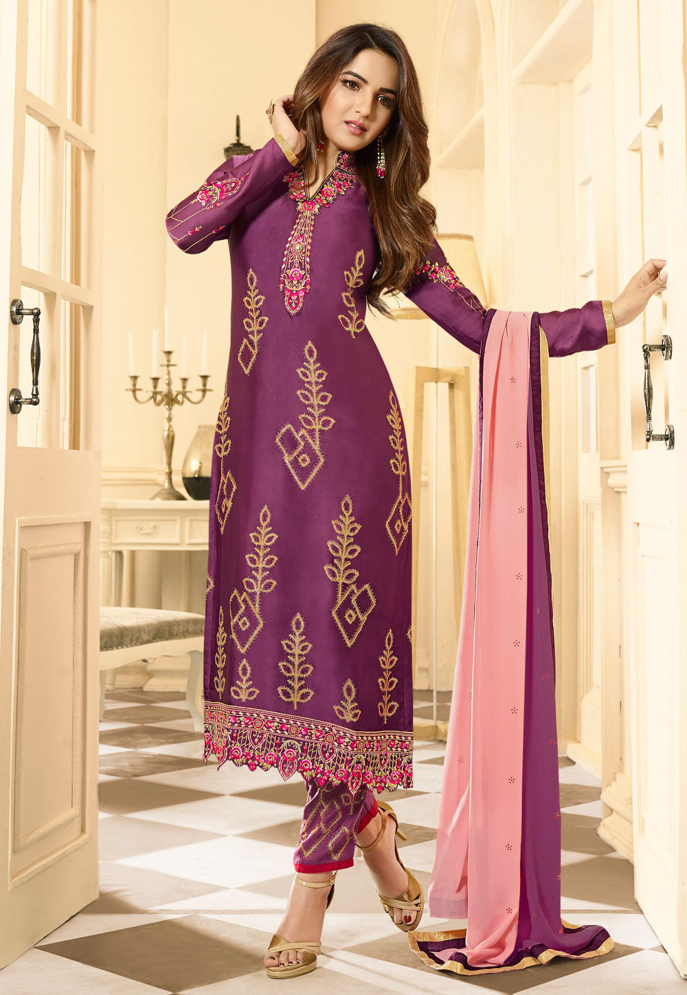 Indian Pakistani Eid Ramadan Wear Salwar Kameez Pant Suits