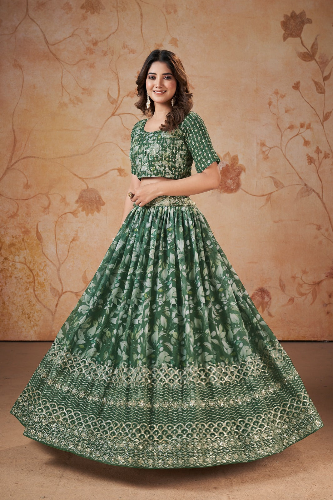 Pakistani Roka Nikah Wear Faux Georgette Event Wear Lehenga Choli