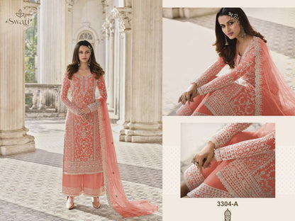 Orange Color Eid Ramadan Festival Special Beautiful Salwar Kameez Plazzo Suits