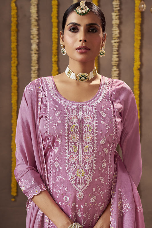 Party Wear Anarkali Embroidery Work Heavy salwar kameez women