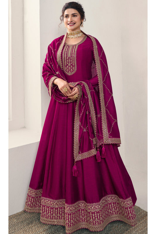 Special Party Wear Beautiful Embroidery Worked Anarkali Dupatta Dress