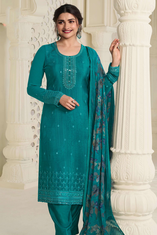 Indian Designer Royal Fabric Festival Wear Shalwar Kameez Plazzo Suits