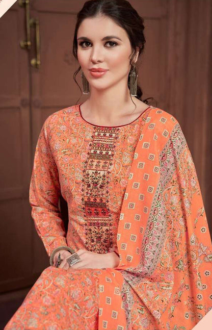 Pakistani Designer Embroidered Worked Salwar Kameez Palazzo Pant Suits