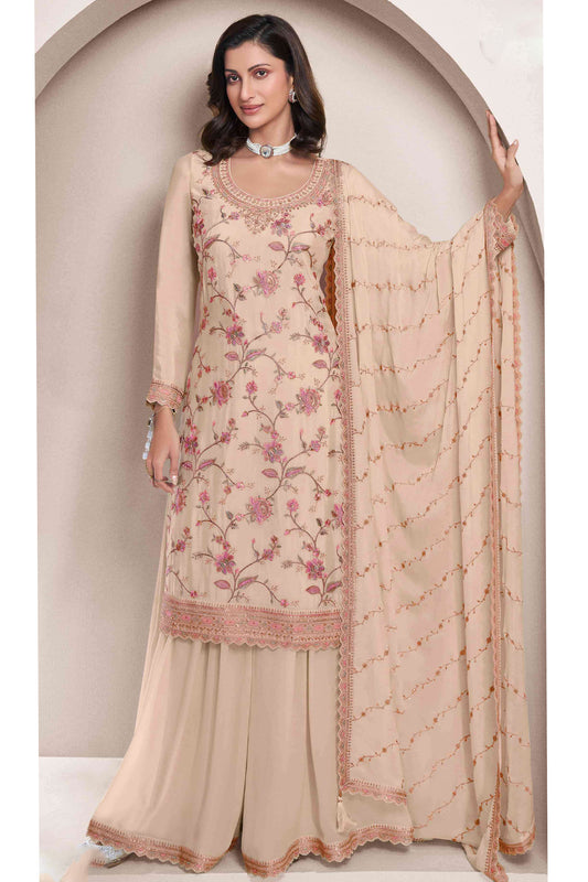 Pakistani Eid Traditional Party Wear Salwar Kameez Palazzo Dupatta Suit's for USA