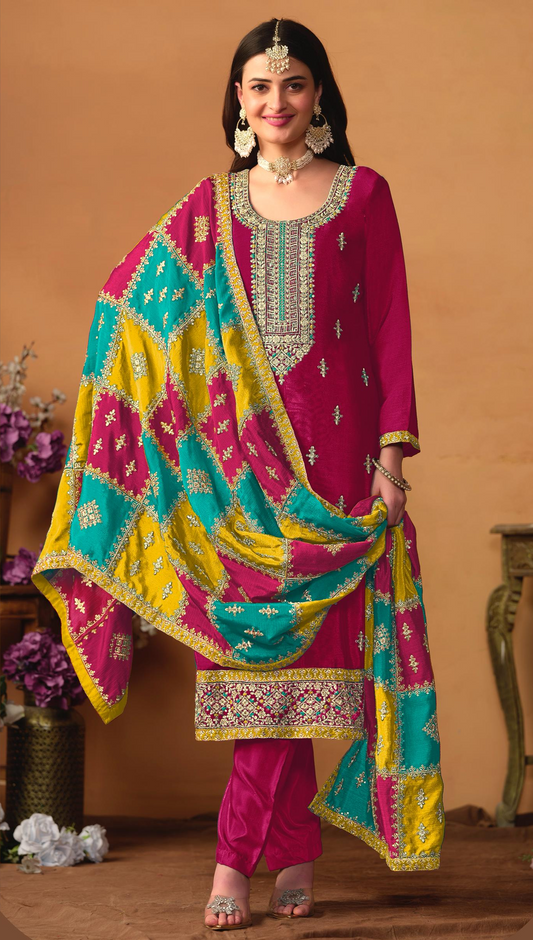 Readymade Eid Festival Special Heavy Worked Salwar Kameez Trouser Pant Suit