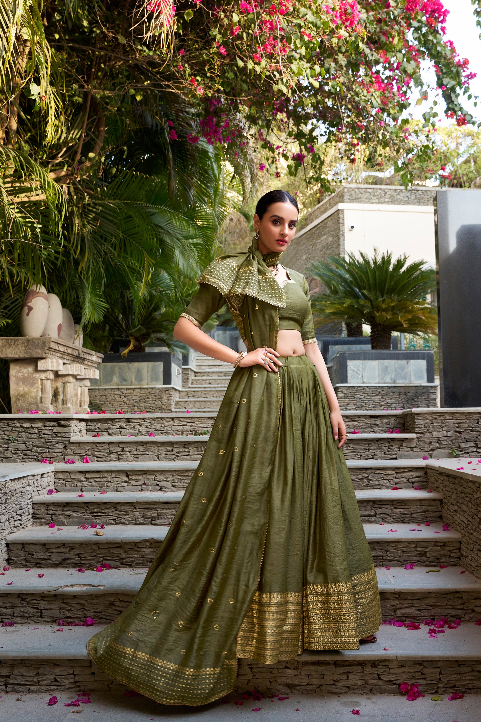 Beautiful Designer Embroidery Work Wedding Wear Lehenga Choli For Dupatta