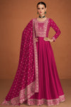 Bollywood Function Party Wear Long Anarkali Dupatta Gown for Girl's