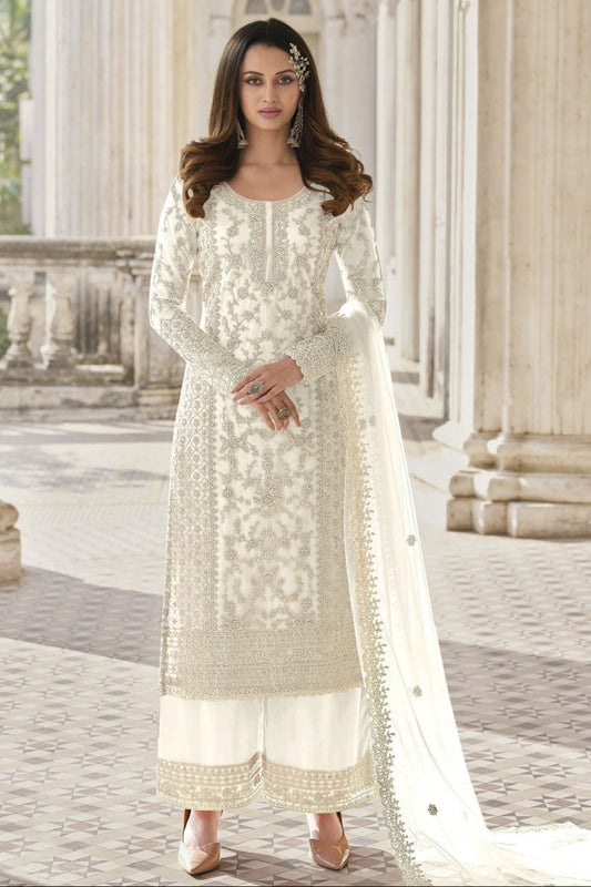 Orange Color Eid Ramadan Festival Special Beautiful Salwar Kameez Plazzo Suits