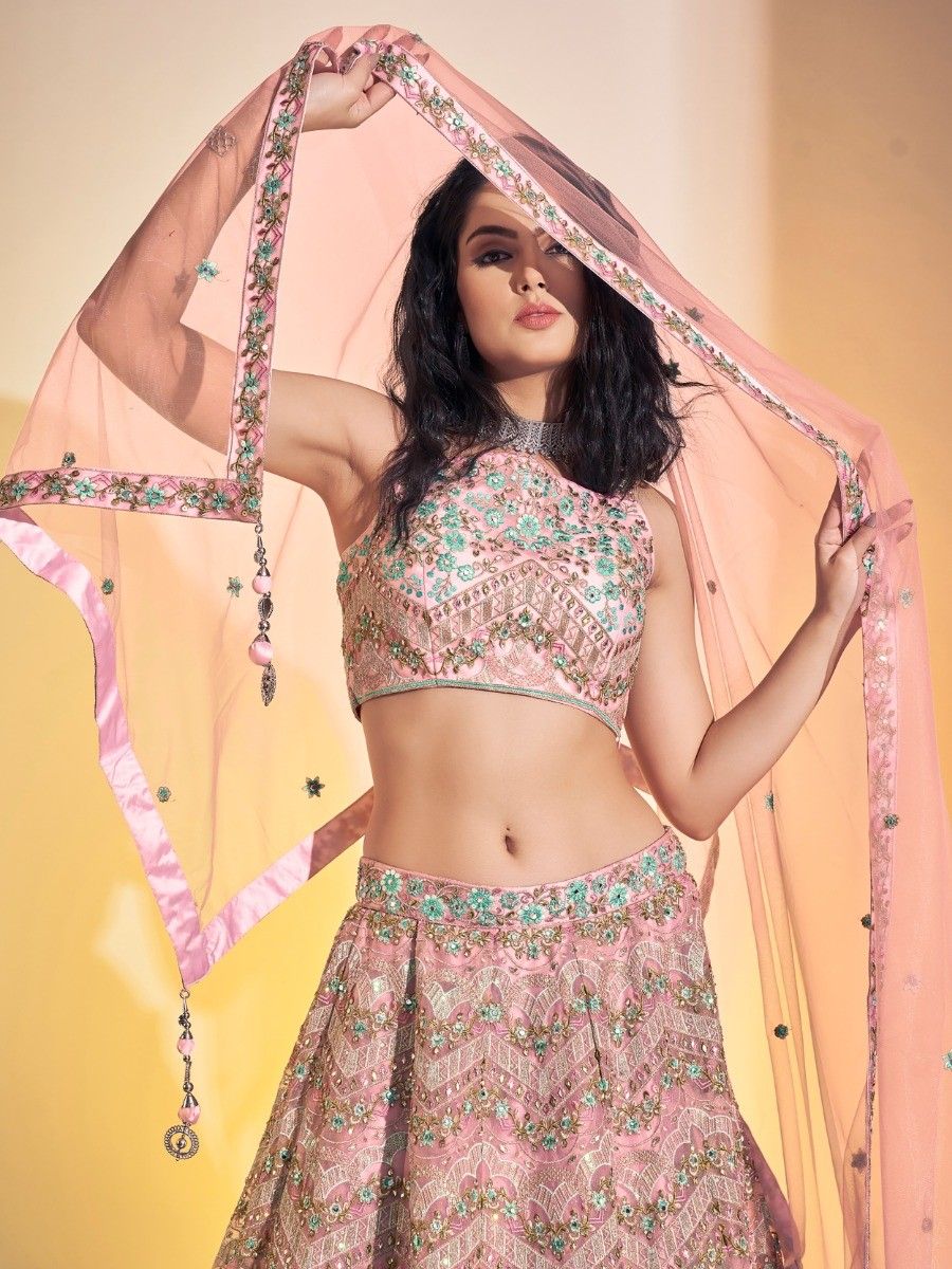 Punjabi Wedding Wear Readymade Designer Lehenga Choli with Dupatta
