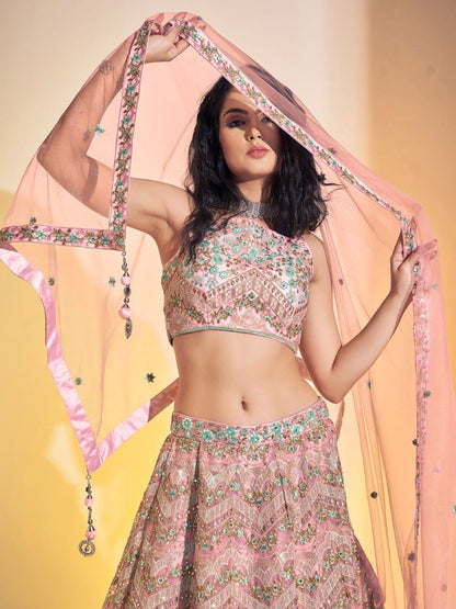 Punjabi Wedding Wear Readymade Designer Lehenga Choli with Dupatta
