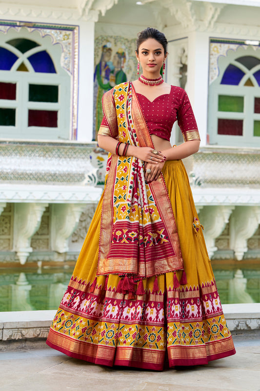 Indian Designer Silk & Embroidery Work Wedding Outfit Lehenga Choli