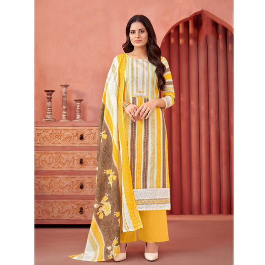 Pakistani Designer Pure Cotton Jacquard Fabric Fancy Work Salwar Kameez Plazzo Pant Suits