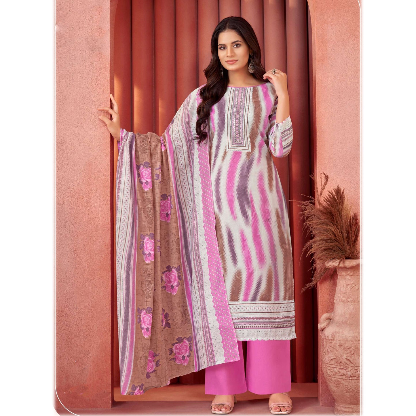 Ramdan Eid Special Pure Cotton Solid Salwar Kameez Plazzo Pant Suits