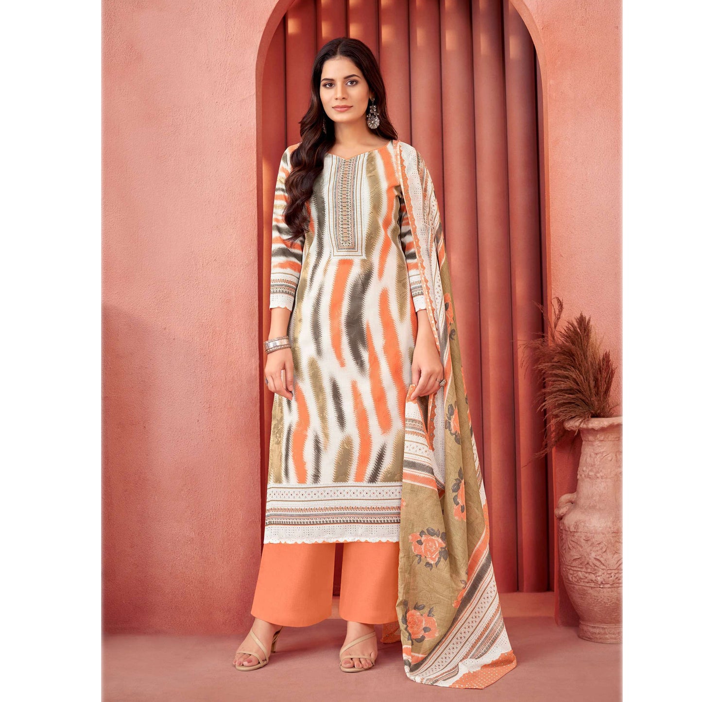 Ramdan Eid Special Pure Cotton Solid Salwar Kameez Plazzo Pant Suits